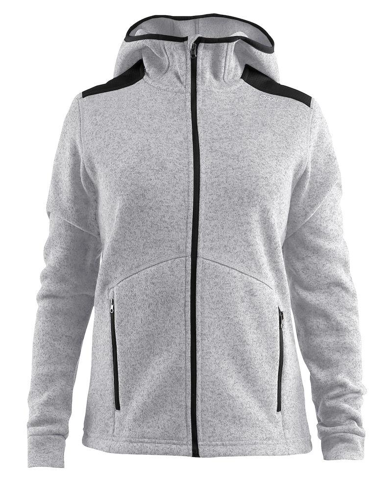 Kuschelige Wolljacke mit Kapuze für Damen - Craft - WERBE-WELT.SHOP